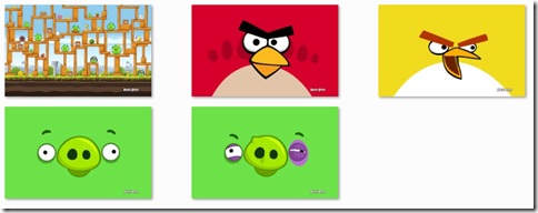 Click to download Windows 7 Angry Birds Themepack