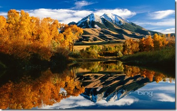 Autumn colors and Emigrant Peak, Paradise Valley, Montana