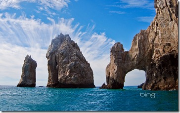 Stone arch at the southernmost tip of Mexico’s Baja California Peninsula