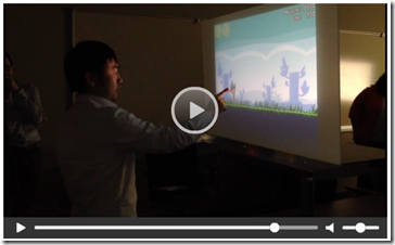 We can turn any surface into a 3D touchscreen," with Microsoft Kinect