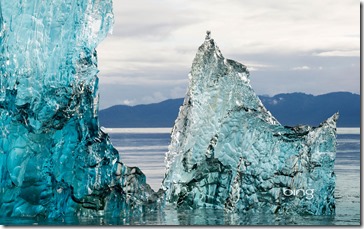 Iceberg near entrance to Holkham Bay, Tracy Arm-Fords Terror Wilderness, Tongass National Forest, Alaska