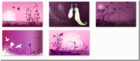 click to download lovebirds windows 7 theme for valentines day