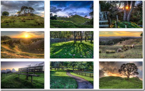 New Zealand Landscapes: One Tree Hill theme
