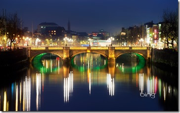 O’Connell Bridge over the River Liffey in Dublin, Ireland