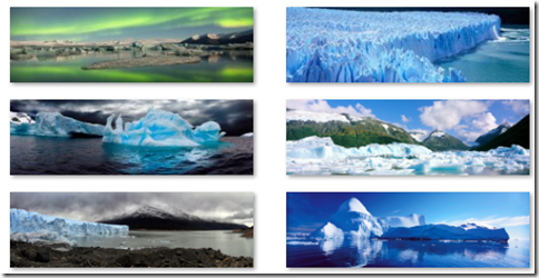 Glaciers panormaic theme for Windows