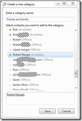 add contacts to a category