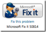 Microsoft Fixit 50814