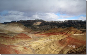Painted Hills in John Day Fossil Beds National Monument in central Oregon