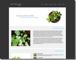Detail page from the Green Business site template