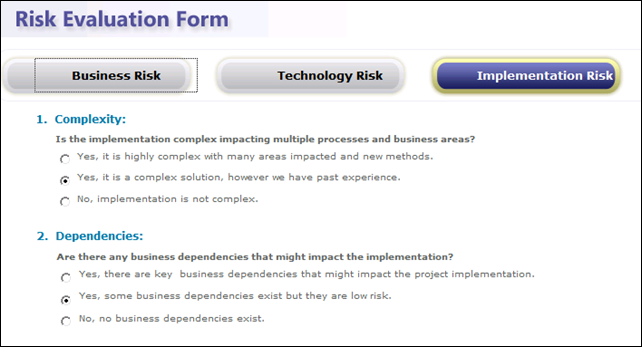 Project 2010 Implementation Risk