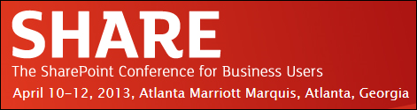 Share conference, Atlanta, April 2013