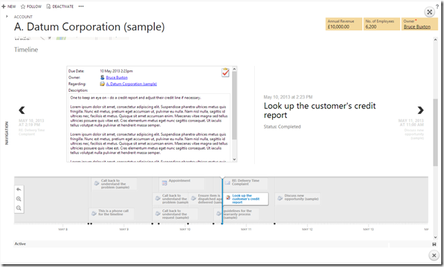 xRM Consultancy – Timeline for Microsoft Dynamics CRM
