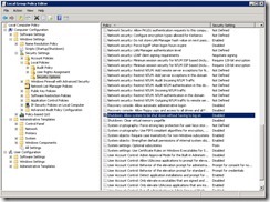 Local Group Policy Editor on WS 2008 R2