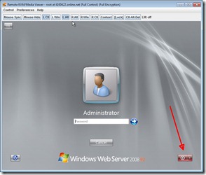 KVM on WS 2008 R2 - logon screen - GP applied