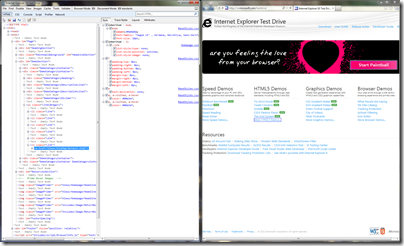 Tools and Browser Side-by-Side