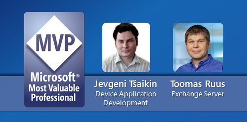 Eestis on 2 uut MVP-d: Device Application Development ja Exchange Server
