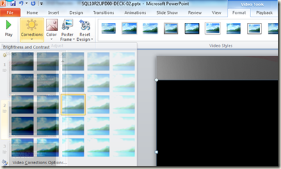 Video Editing tools in Power Point 2010