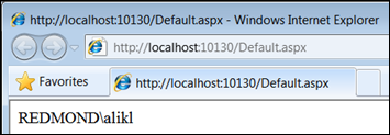 Windows Integrated Authentication ASP.NET