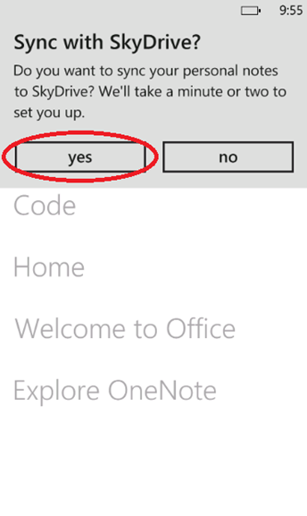 SkyDrive Confirmation Prompt 