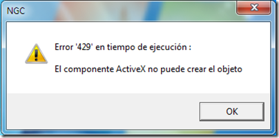 Error 429... "ActiveX can't create object"