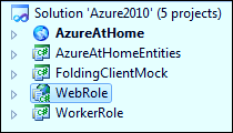 Azure@home solution architecture
