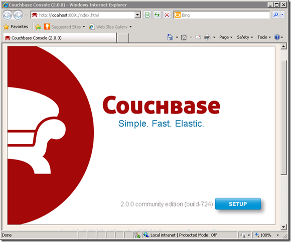 Couchbase administration site