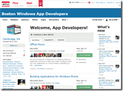 Boston Windows App Developer Meetup
