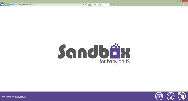 Babylon.JS Sandbox