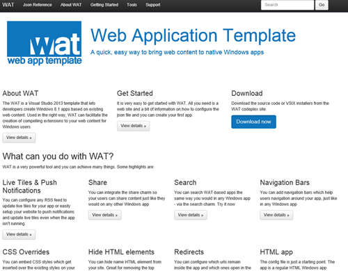 web application template