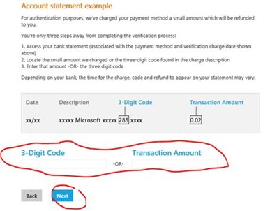 Verify payment