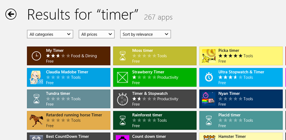 Windows Store Timers