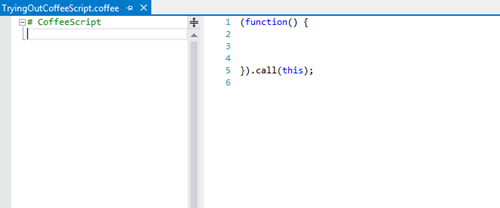 coffee script file in Visual Studio