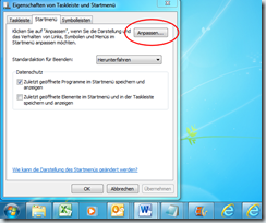 Windows-Tipp: Internet Explorer 9-Downloads im Startmenü anzeigen Schritt 2