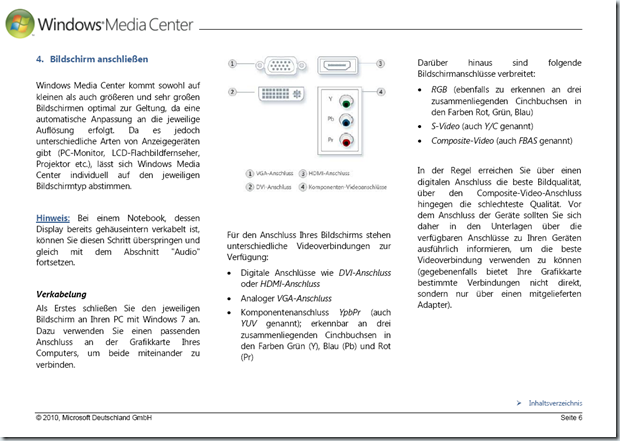 Windows Media Center Guide zu Windows 7 - Seite 6
