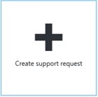 create support request tile