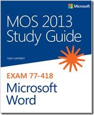 cover for MOS Study Guide Microsoft Word 2013