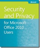 cover for Security and Privacy for Microsoft Office 2010 Users