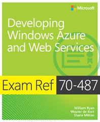cover for Exam Ref 70-487 Development Windows Azure and Web Services