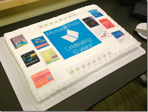 MSPress anniversary cake