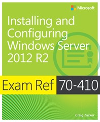 cover for Exam Ref 70-410 Installing and Configuring Windows Server 2012 R2