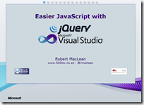 MacLean, Robert - Easier JavaScript with jQuery and Visual Studio 2010