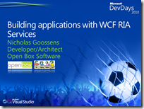 Goossens, Nicholas - Building applications with WCF RIA Services