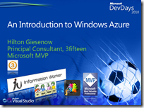 Giesenow, Hilton - An Introduction to Windows Azure