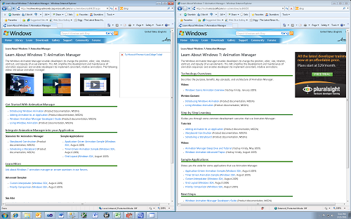 Image showing Before and After designs for the Animation Manager Developer Resource