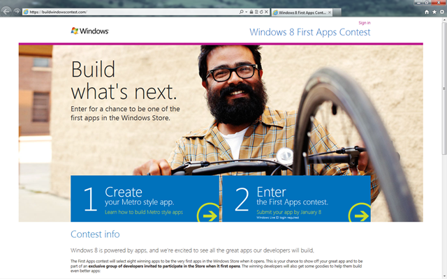 Windows 8 First Apps Contest