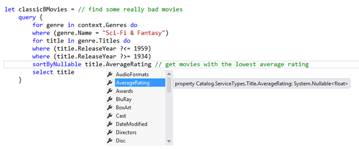 a more advanced query that pulls out the 100 worst movies from Netflix’s catalog