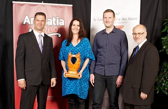 Maori Language Award 2012 for the ICT category awarded to Microsoft. Photo by Alick Saunders.