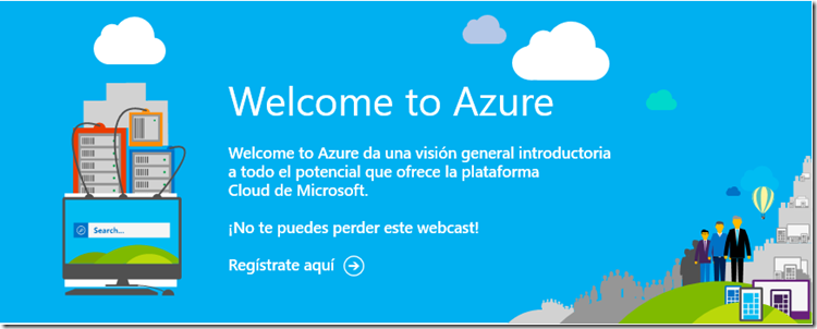Cabecera Welcome to Azure
