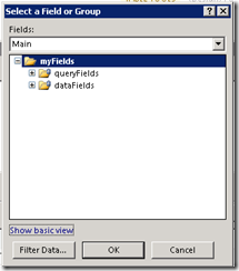Figure 19. Select a Field or Group dialog box