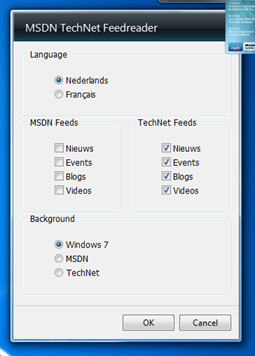 Functionalities MSDN TechNet Desktop Gadget